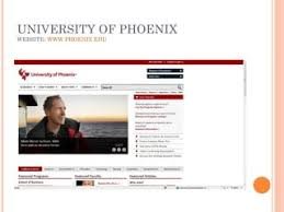 Phoenix University student website